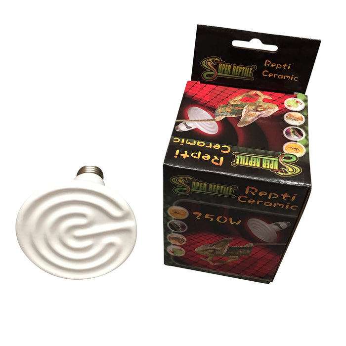 100w Ceramic Heat Lamp Bulb For Reptile Vivarium Heating - ES Fitting