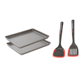 13"x9" Oven Tray Set and Slotted and Solid Turner Set