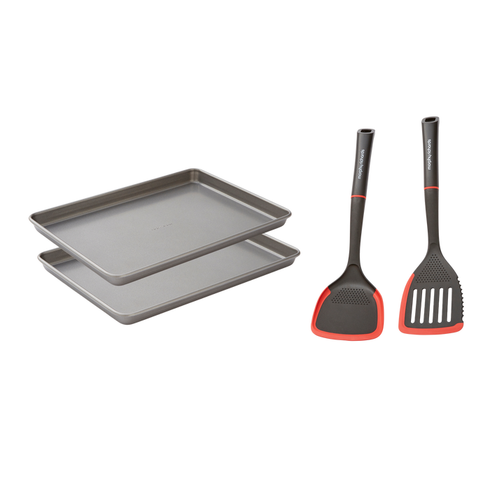 13"x9" Oven Tray Set and Slotted and Solid Turner Set