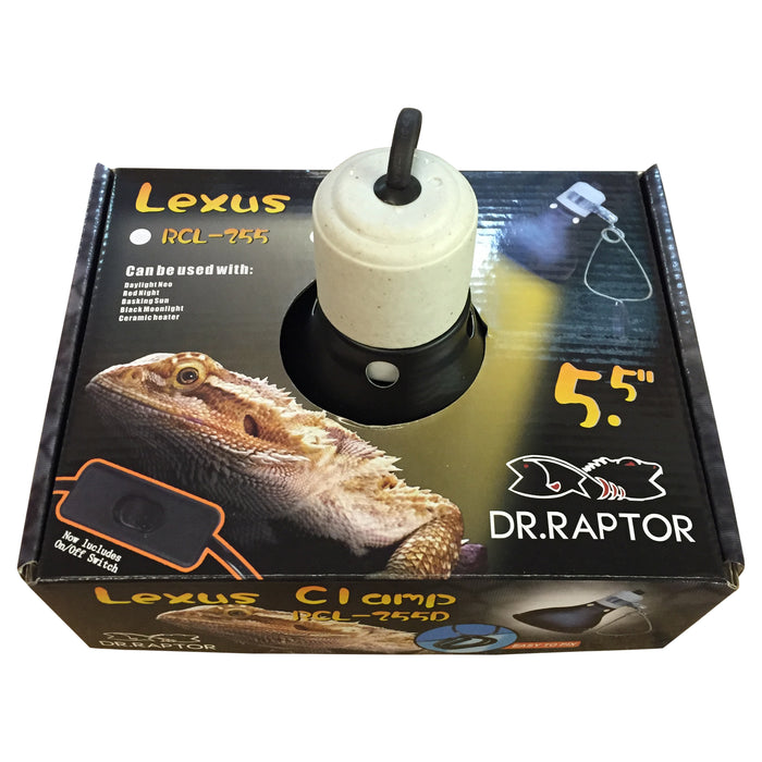 14cm Reptile Vivarium Lighting Dome Heating Bulb Lamp Holder with Switch