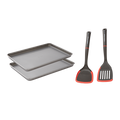 15"x10" Oven Tray Set and Slotted and Solid Turner Set