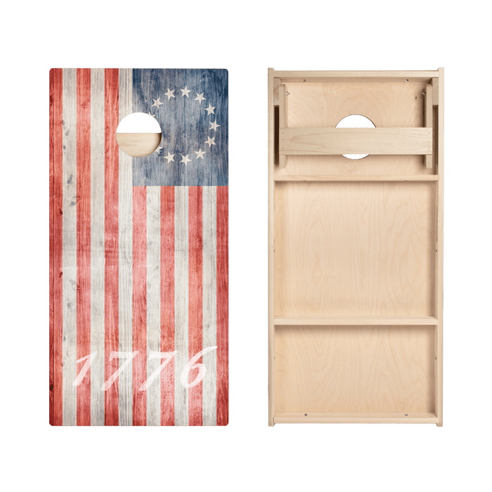 1776 American Flag Star Cornhole Boards - ACA - 000170 | American Cornhole Association