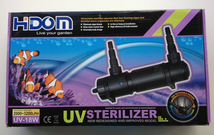 18w Pond and Aquarium UV Steriliser / Clarifier