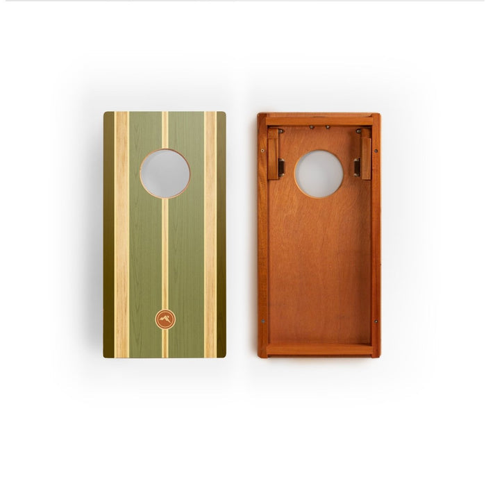 1ft x 2ft Graphic Wood Travel Cornhole Set | Coastal Surf Beach Collection - Ocean Reef | Elakai x ACA Collab