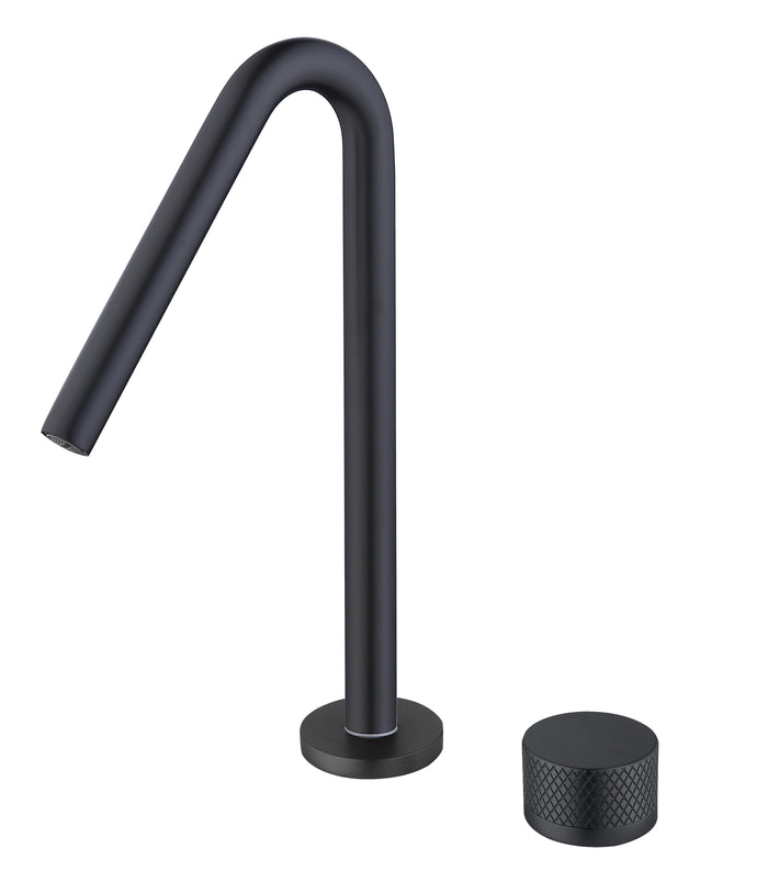 2 Hole Wash Basin Mixer - Matt Black