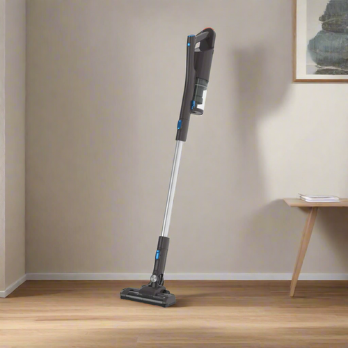 cordless vacuum in living room