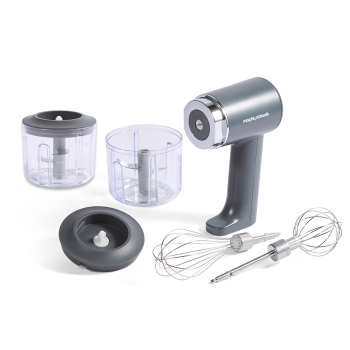 2-in-1 Rechargeable Cordless Hand Mixer & Chopper