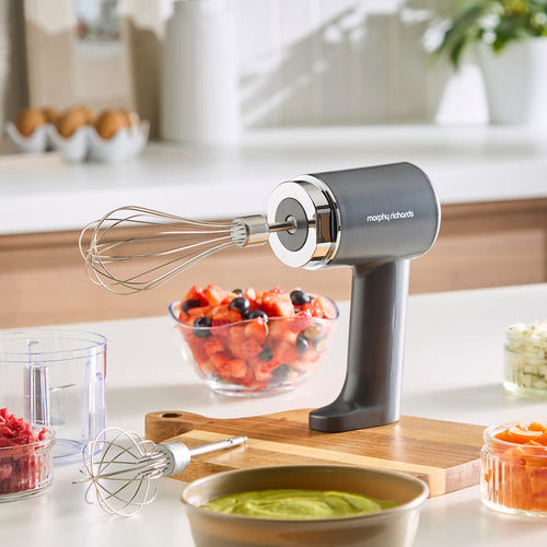 2-in-1 Rechargeable Cordless Hand Mixer & Chopper