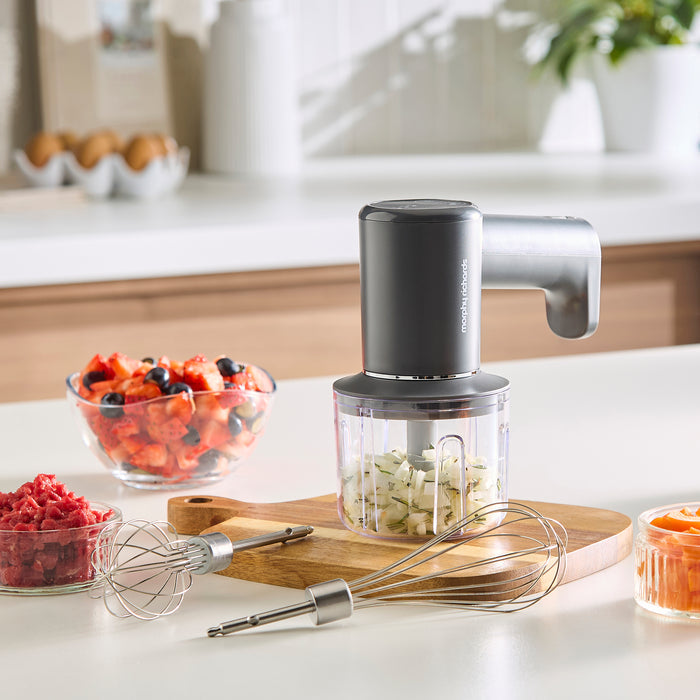 2-in-1 Rechargeable Cordless Hand Mixer & Chopper