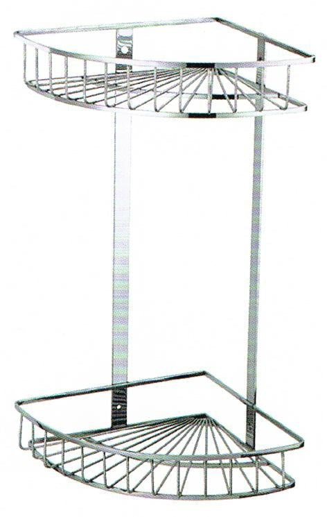 2 Tier Corner Rack - Satin