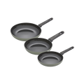 20cm, 24cm, 28cm Recycled Aluminium Frying Pan Set - Green