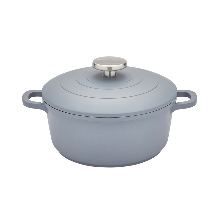 20cm Cast Aluminium Casserole Dish - Grey
