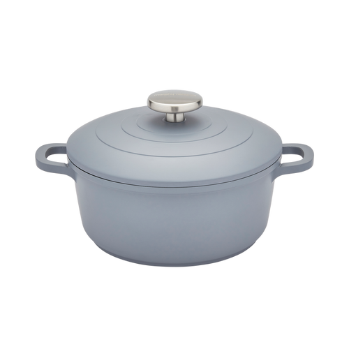 20cm Cast Aluminium Casserole Dish - Grey