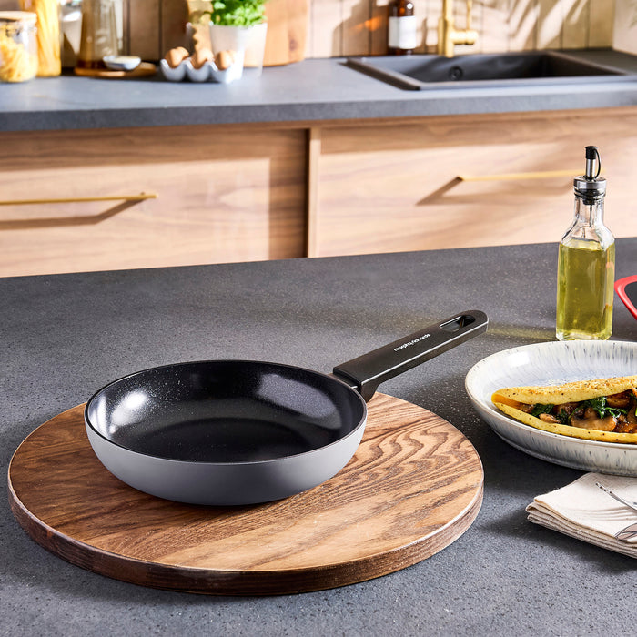 20cm Recycled Aluminium Frying Pan - Grey