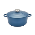 24cm Cast Aluminium Casserole Dish - Blue