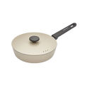24cm Forged Aluminium Saute Pan - Cream