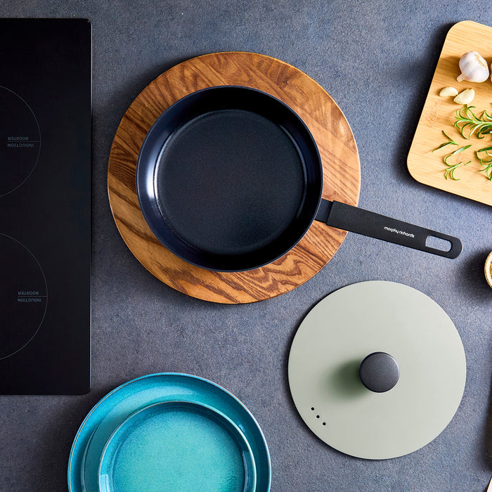 24cm Forged Aluminium Saute Pan - Green