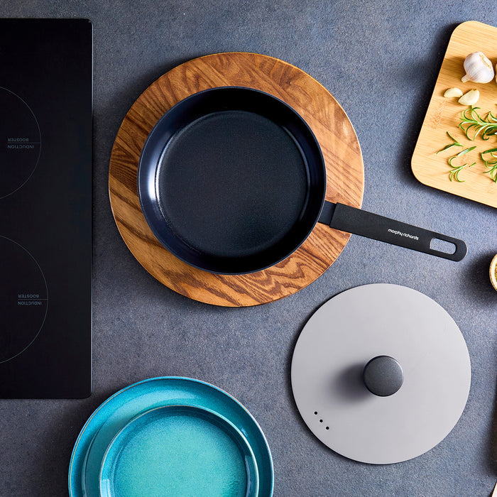 24cm Forged Aluminium Saute Pan - Grey