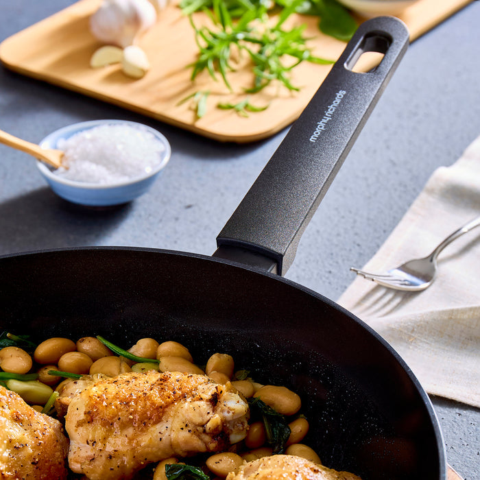 28cm Forged Aluminium Saute Pan - Green