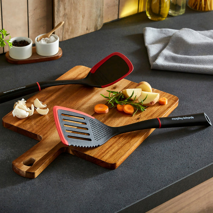 28cm Recycled Aluminium Frying Pan and Slotted and Solid Turner Set