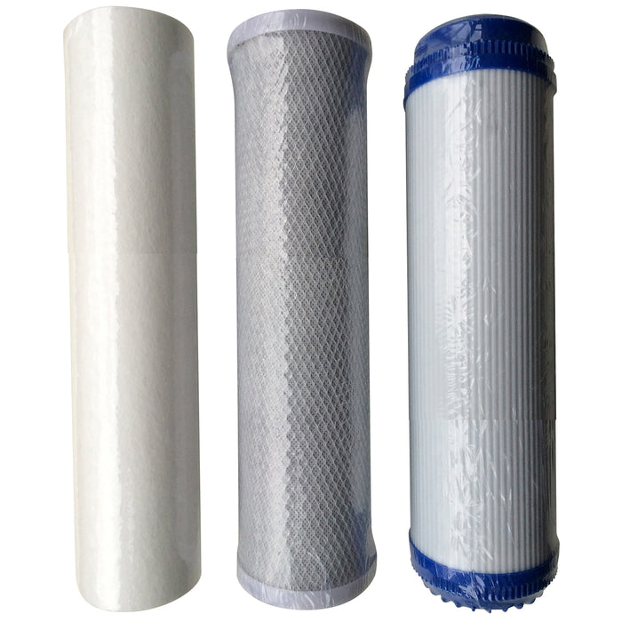 3 Stage (Sediment, Carbon Block and GAC) Replacement RO Filter Set