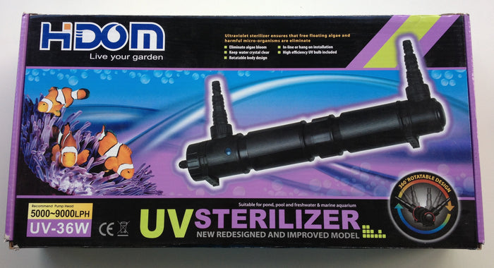 36w Pond and Aquarium UV Steriliser / Clarifier
