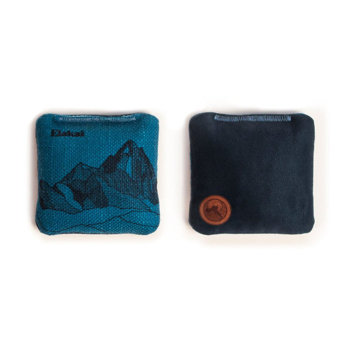 4 - in Travel Dual - Sided Cornhole Bags | Mt. Elakai Design Collection - Lake Blue EGCB44TS-07 | American Cornhole Association