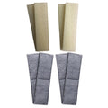 4 x Fluval U4 Compatible Plain Foam and 4 x Compatible Polycarbon Filter Cartridges