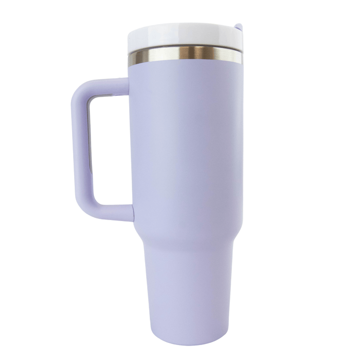 40 oz Sublimation Matte Tall Car Tumbler with Handle Color Assortment