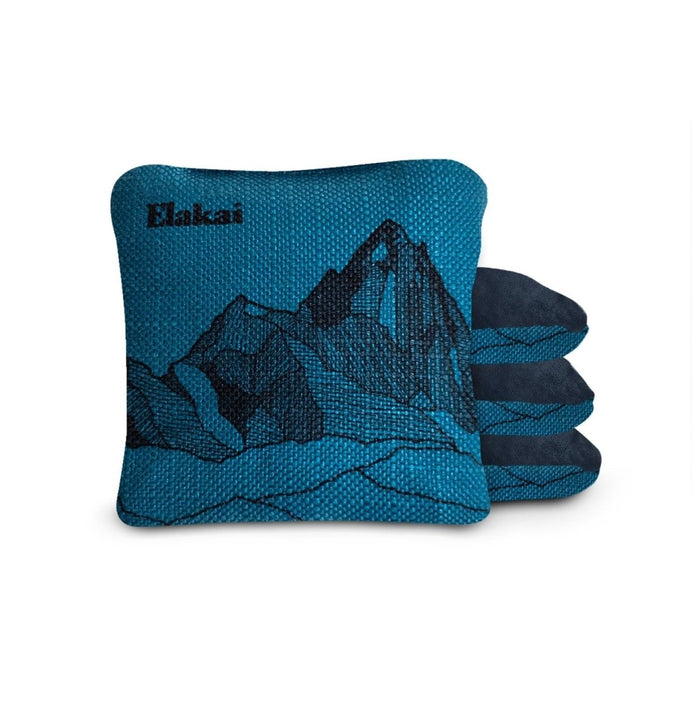 6 - in Dual - Sided Cornhole Bags | Mt. Elakai Design Collection - Lake Blue EGCB66TS-07 | American Cornhole Association