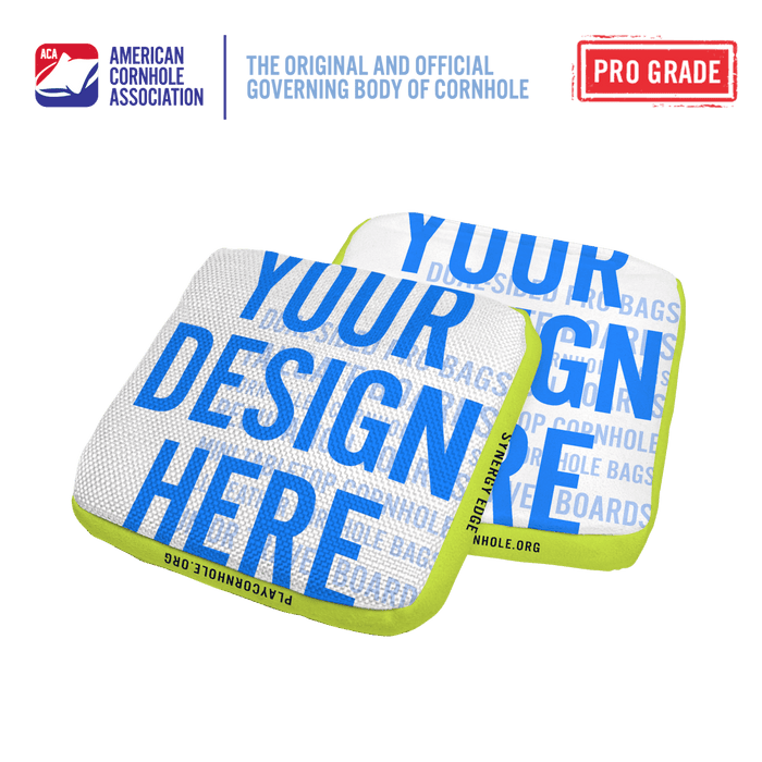 6 - in Synergy Edge Custom Dual - Sided Professional Regulation Cornhole Bags, - American Cornhole Association
