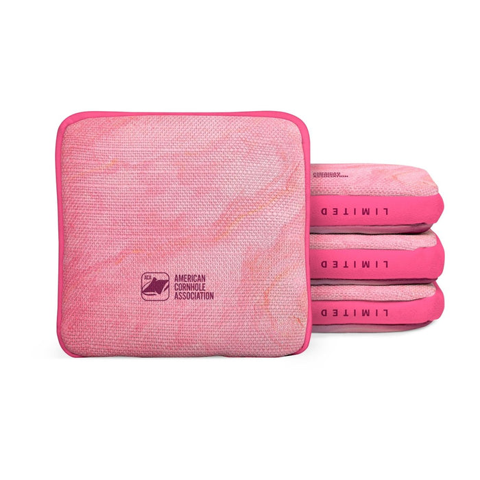 Abstract Swirl Pink Limited Edition Synergy Edge Cornhole Bags | 10.24 Drop - American Cornhole Association