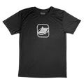 ACA Black T-Shirt with Silver ACA Square Logo - SML 106253 - 02US | American Cornhole Association