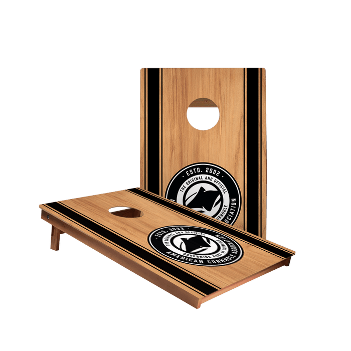 ACA Classic Stripes Backyard 2300 Cornhole Boards - WACA - 900417 | American Cornhole Association
