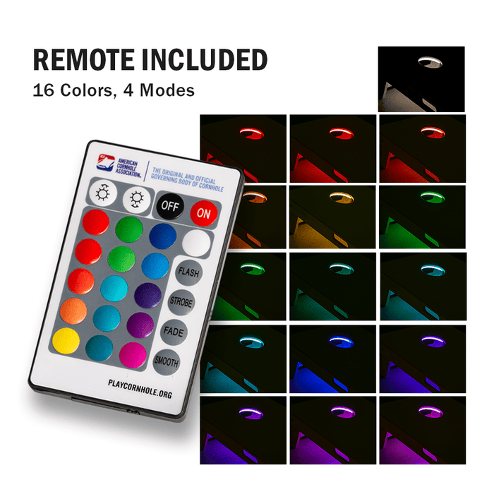 ACA Eclipse LED Cornhole Boards Lighting Kit, - American Cornhole Association