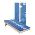 ACA Logo Racer Stripes Star Cornhole Boards, - American Cornhole Association