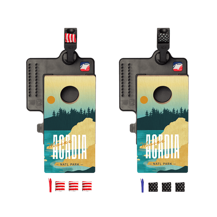 Acadia Double Chuck Mini Cornhole Tabletop Game, - American Cornhole Association