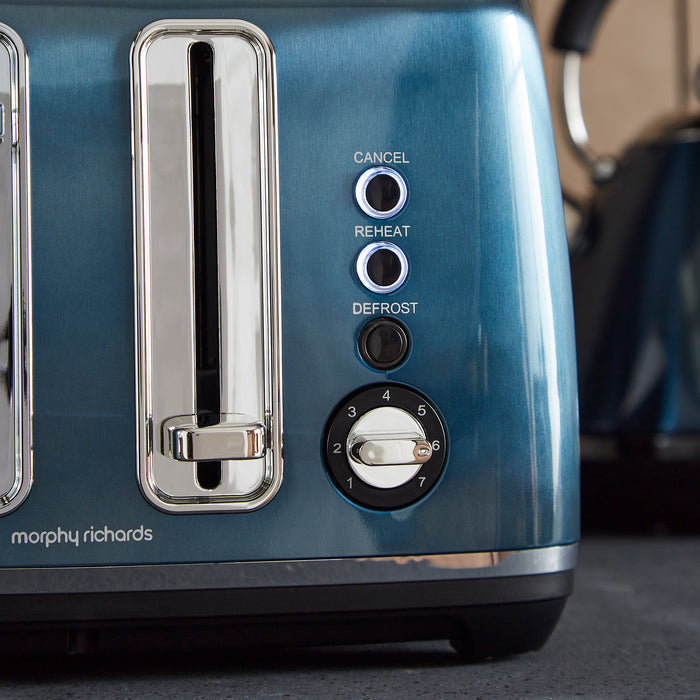 Accents 4-Slice Toaster - Blue