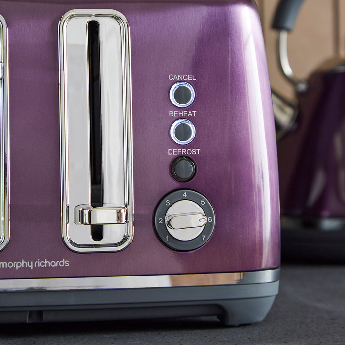 Accents 4-Slice Toaster - Purple