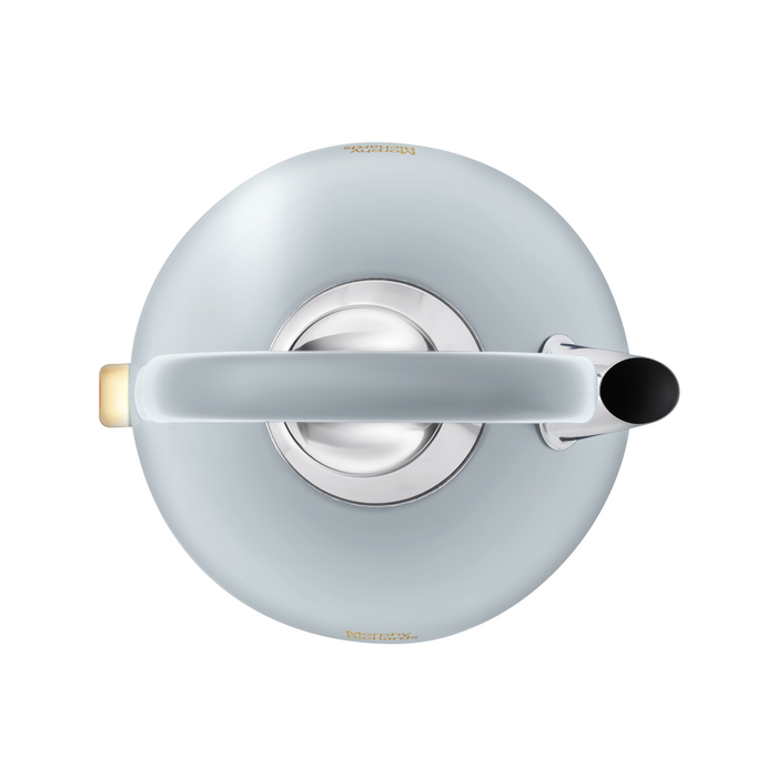 Accents Gold Pyramid Kettle - Ocean Grey