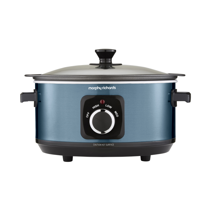 Accents Sear & Stew 3.5L Blue Slow Cooker