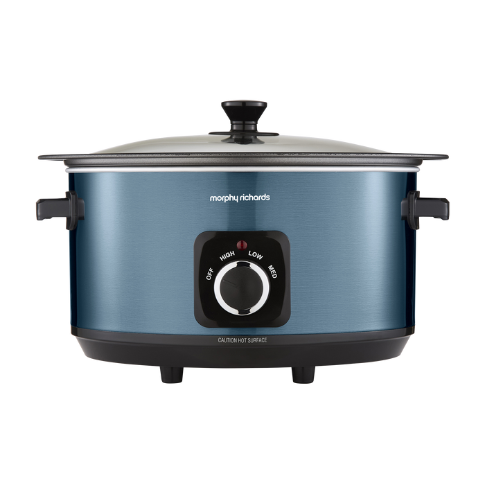 Accents Sear & Stew 6.5L Blue Slow Cooker