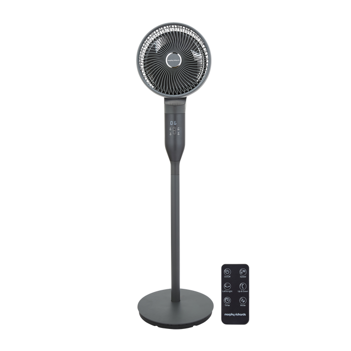 Air Flex 10" 360° Air Circulator Pedestal Fan with Remote Control