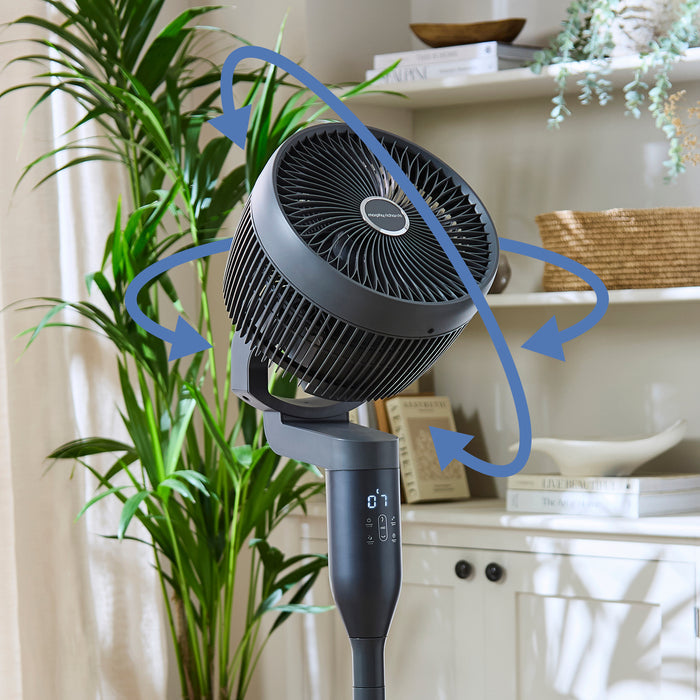 Air Flex 10" 360° Air Circulator Pedestal Fan with Remote Control