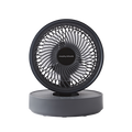 Air Flex 6” Portable Oscillating Rechargeable USB Fan in grey