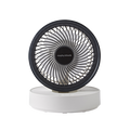 Air Flex 6” Portable Oscillating Rechargeable USB Fan in white