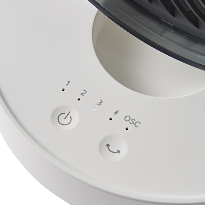 Close up Air Flex 6” Portable Oscillating Rechargeable USB Fan