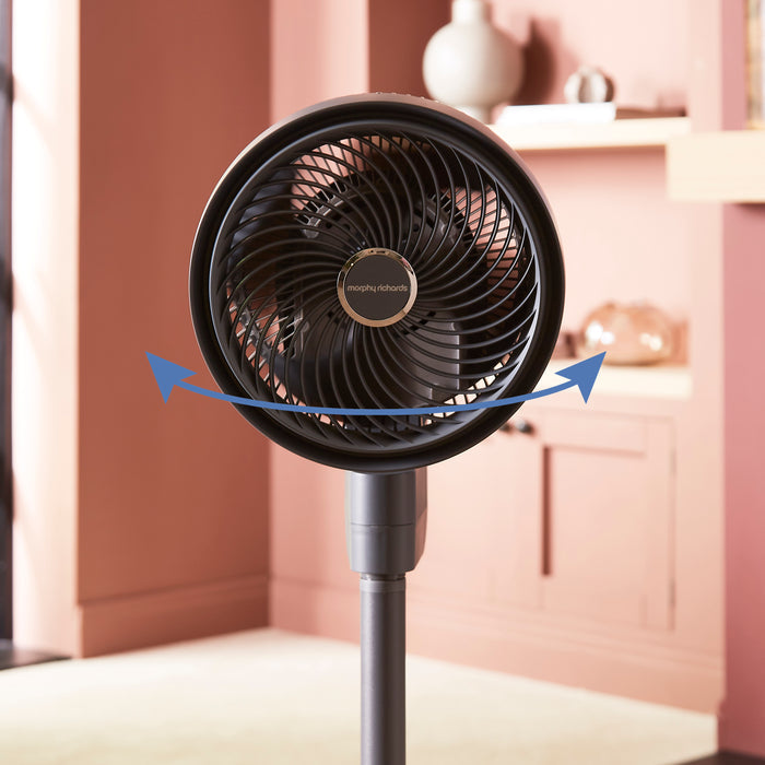Air Flex 9” 4 Blade Pedestal Fan with Remote Control