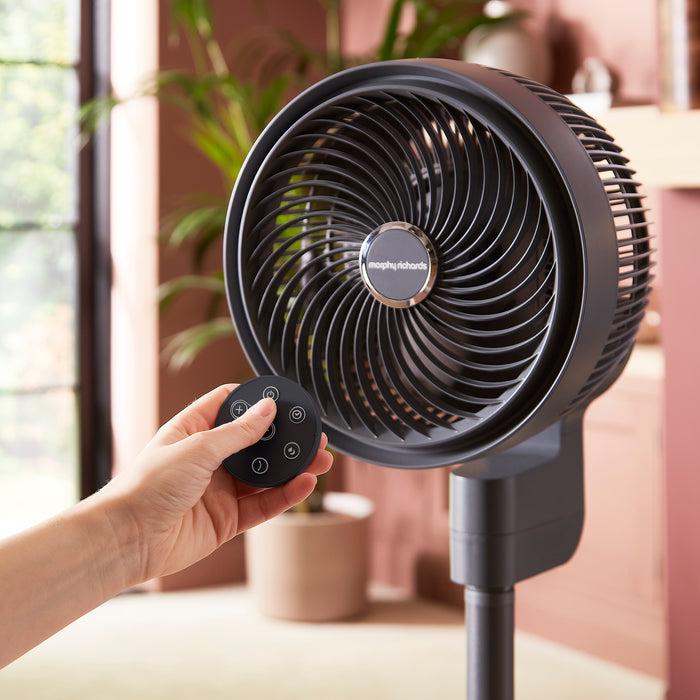 Air Flex 9” 4 Blade Pedestal Fan with Remote Control