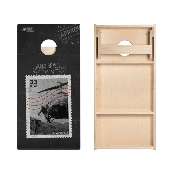 Airmail Stamp Star Cornhole Boards - ACA - 000285 | American Cornhole Association